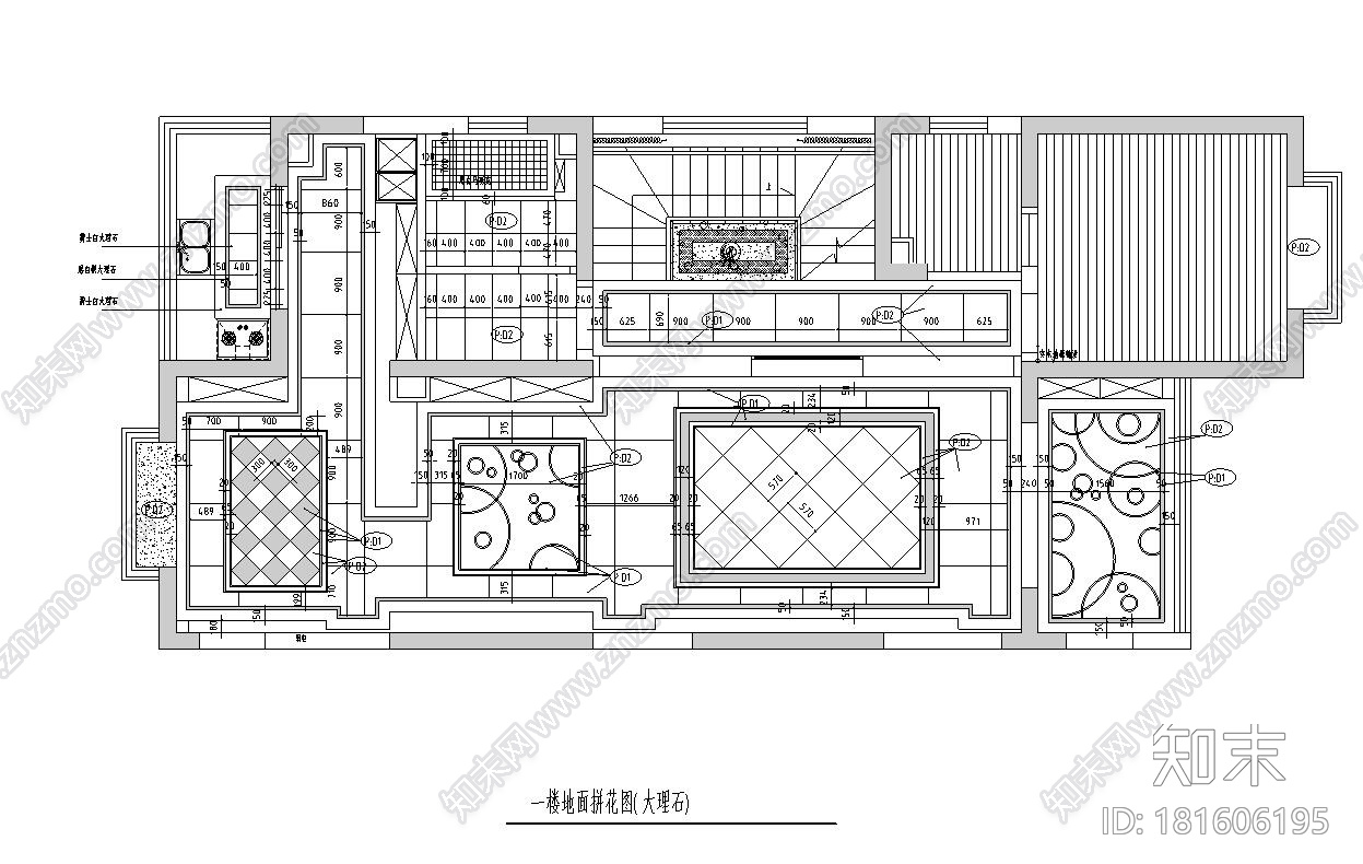 [山西]200㎡现代风格跃层公寓装修施工图cad施工图下载【ID:181606195】