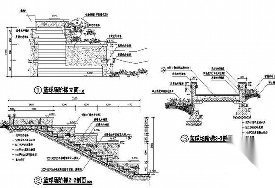 某小区运动区拉膜广场景观设计施工图施工图下载【ID:161098188】