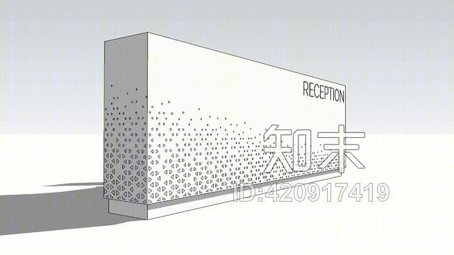 接待台SU模型下载【ID:420917419】