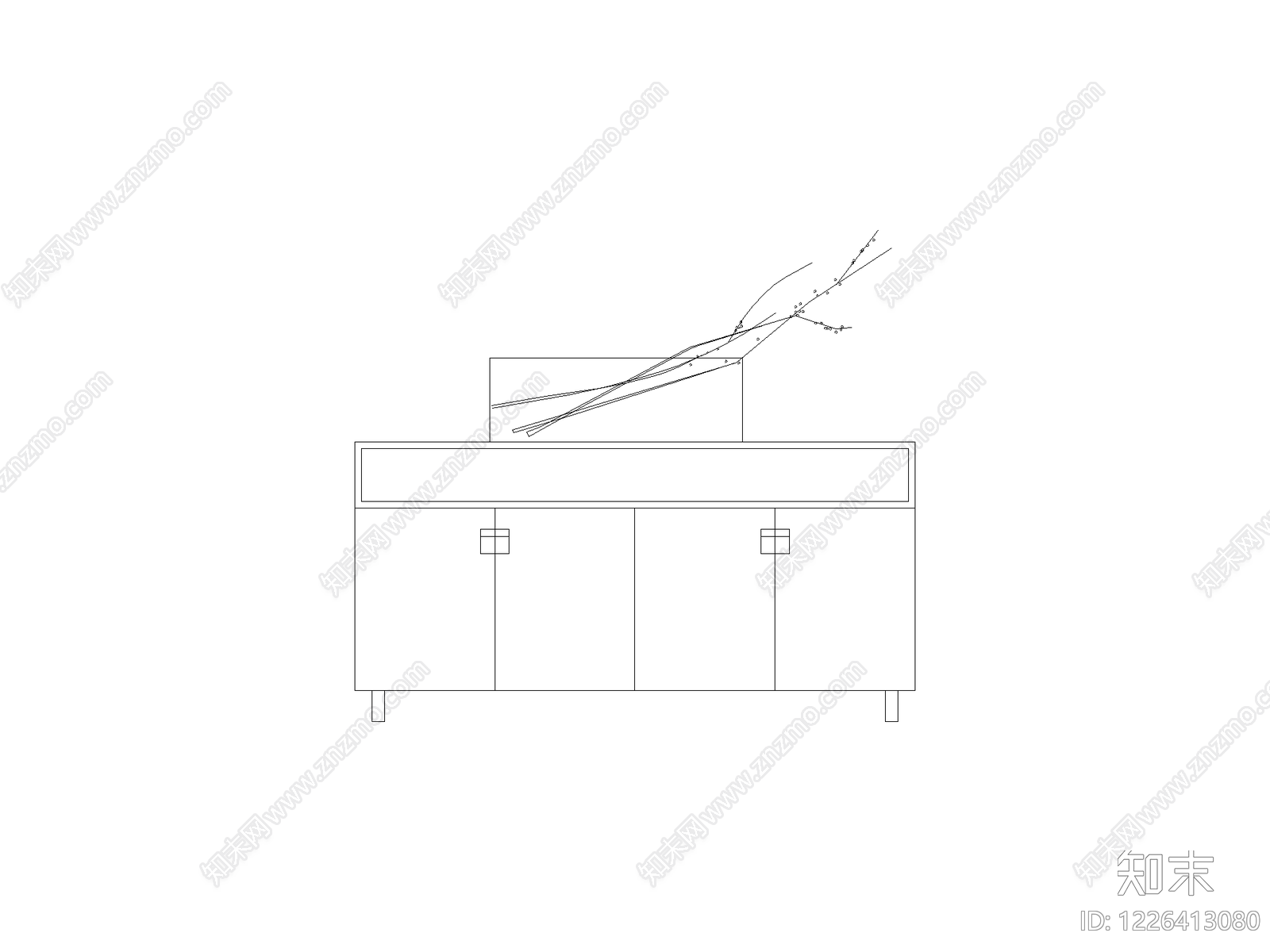 柜子平立面cad施工图下载【ID:1226413080】