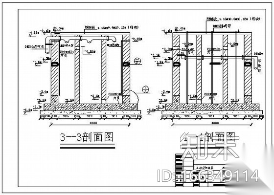 某养猪厂废水处理工程图纸cad施工图下载【ID:166349114】