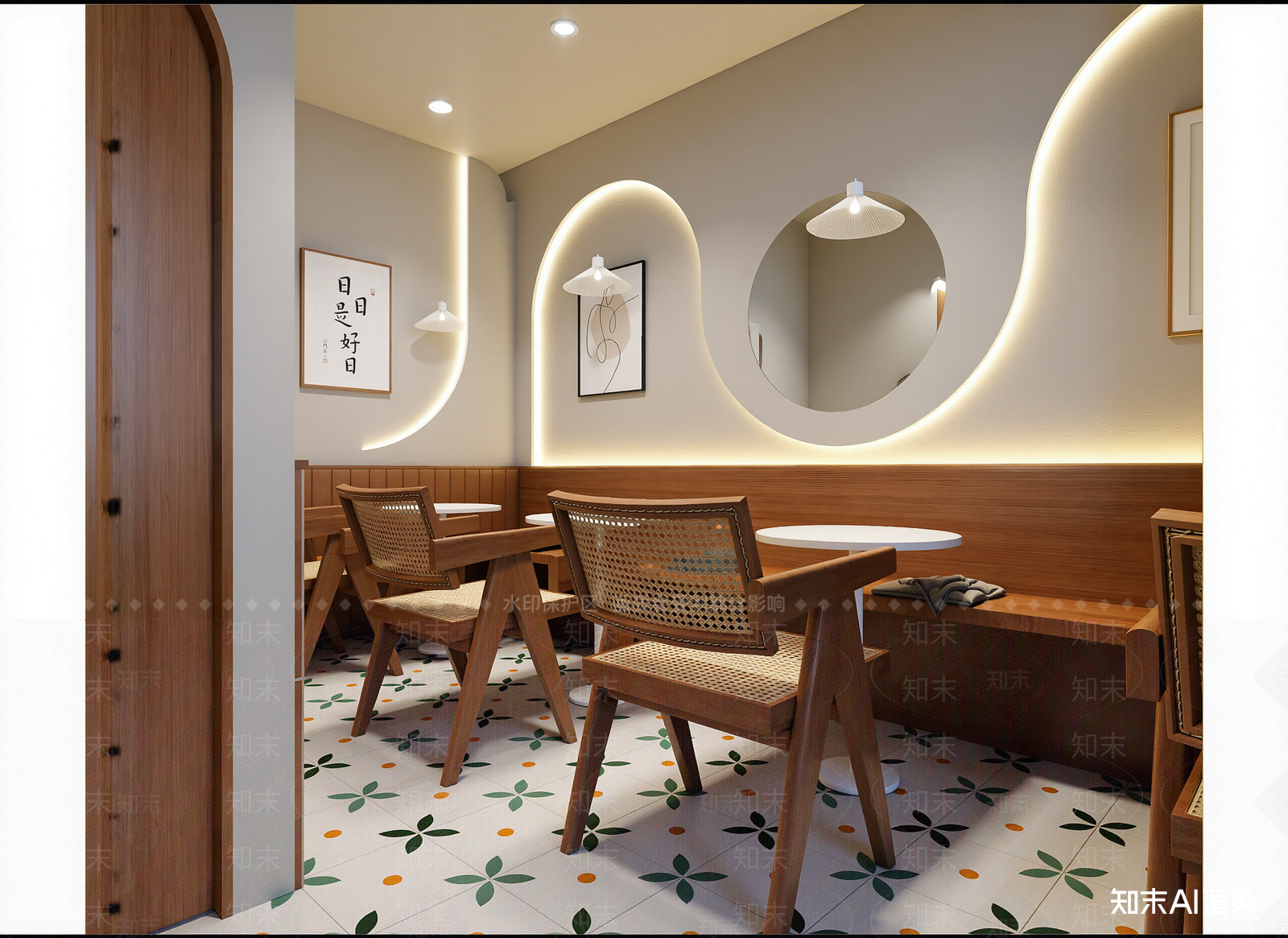 现代咖啡厅3D模型下载【ID:1214788799】