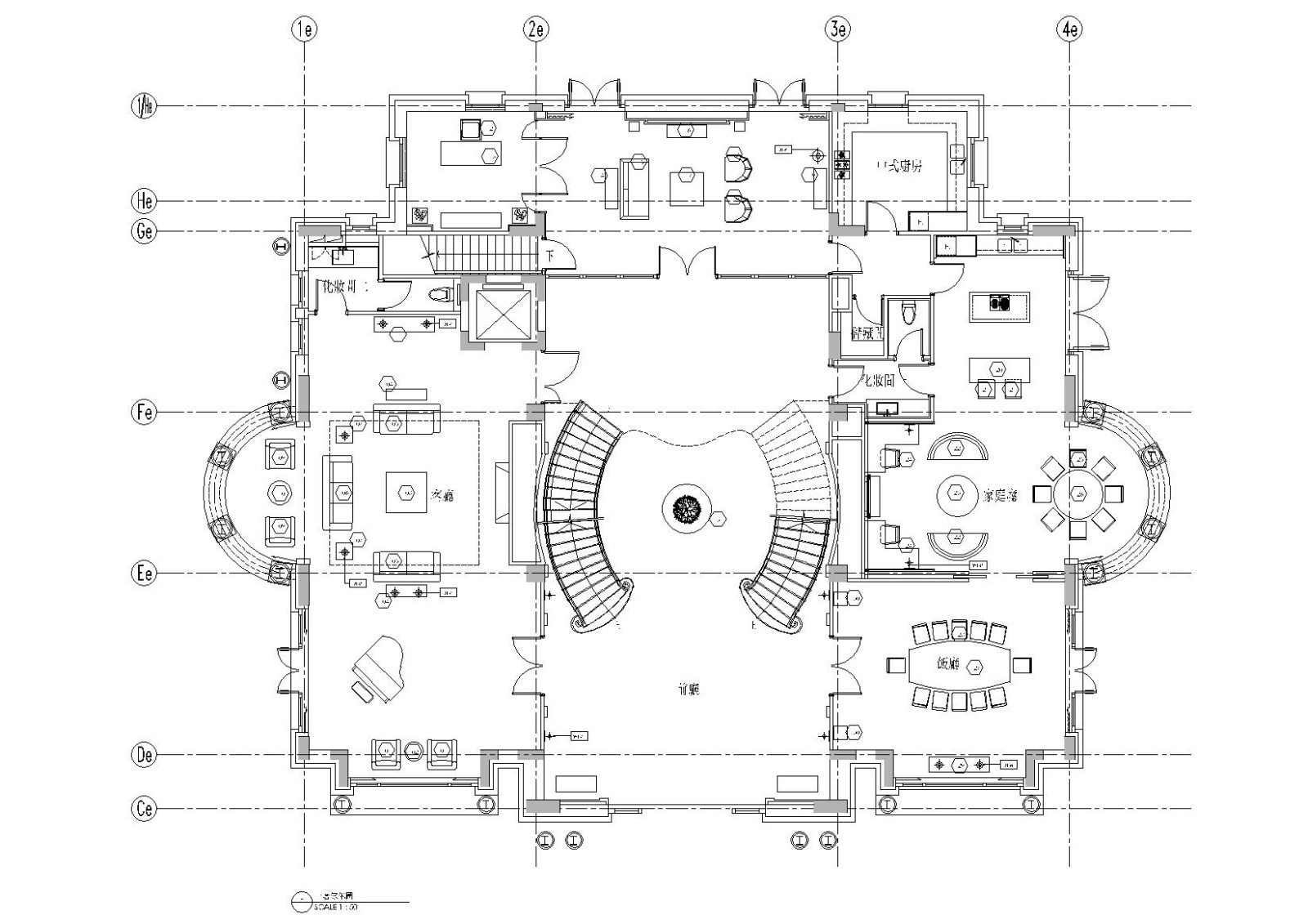 [上海]梁志天_浦东花木路李公館别墅施工图施工图下载【ID:160103192】