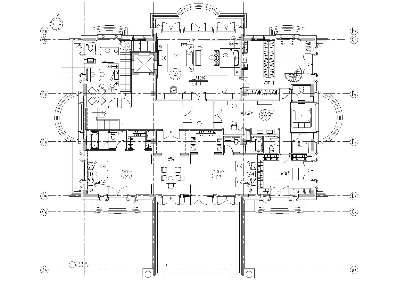 [上海]梁志天_浦东花木路李公館别墅施工图施工图下载【ID:160103192】