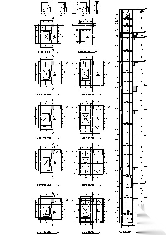 [浙江]17年最新高层商业建筑施工图（含水暖电全专业图...cad施工图下载【ID:151452189】