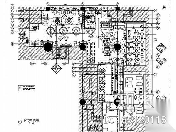 [澳门]现代粉红色私人会所室内设计CAD施工图（含高清...cad施工图下载【ID:165120118】