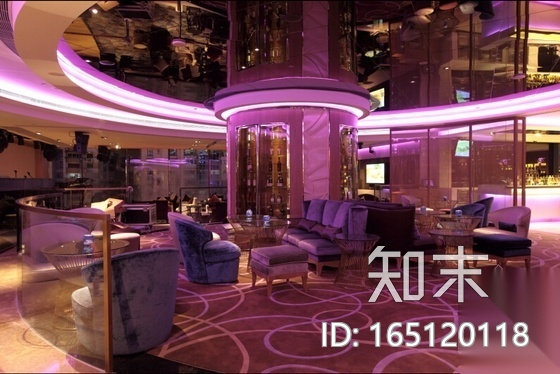 [澳门]现代粉红色私人会所室内设计CAD施工图（含高清...cad施工图下载【ID:165120118】