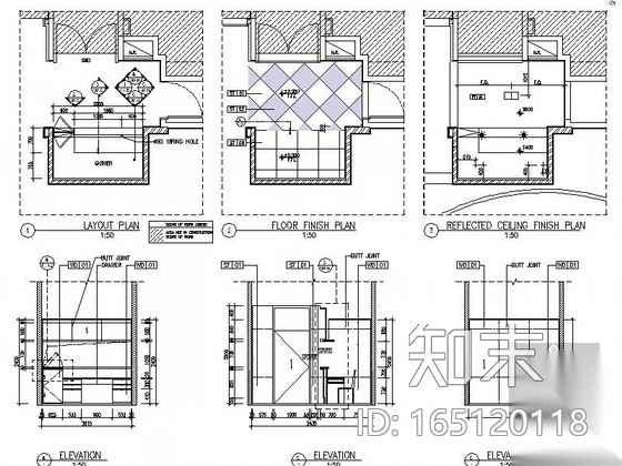 [澳门]现代粉红色私人会所室内设计CAD施工图（含高清...cad施工图下载【ID:165120118】