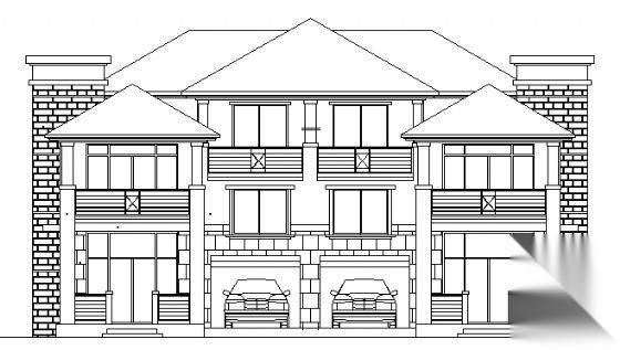 某B型山体别墅建筑方案图cad施工图下载【ID:149922162】