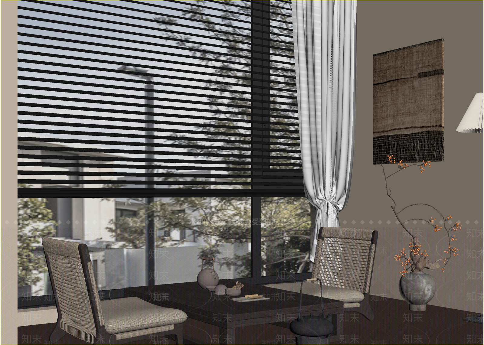 复古茶室3D模型下载【ID:1214733092】