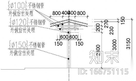 某市公交站台施工图cad施工图下载【ID:166751115】