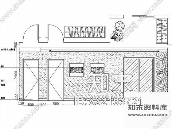 图块/节点南宁某中式样板房餐厅立面含效果cad施工图下载【ID:832193721】