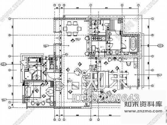 施工图南京某宾馆首长套房室内装修图施工图下载【ID:532050643】