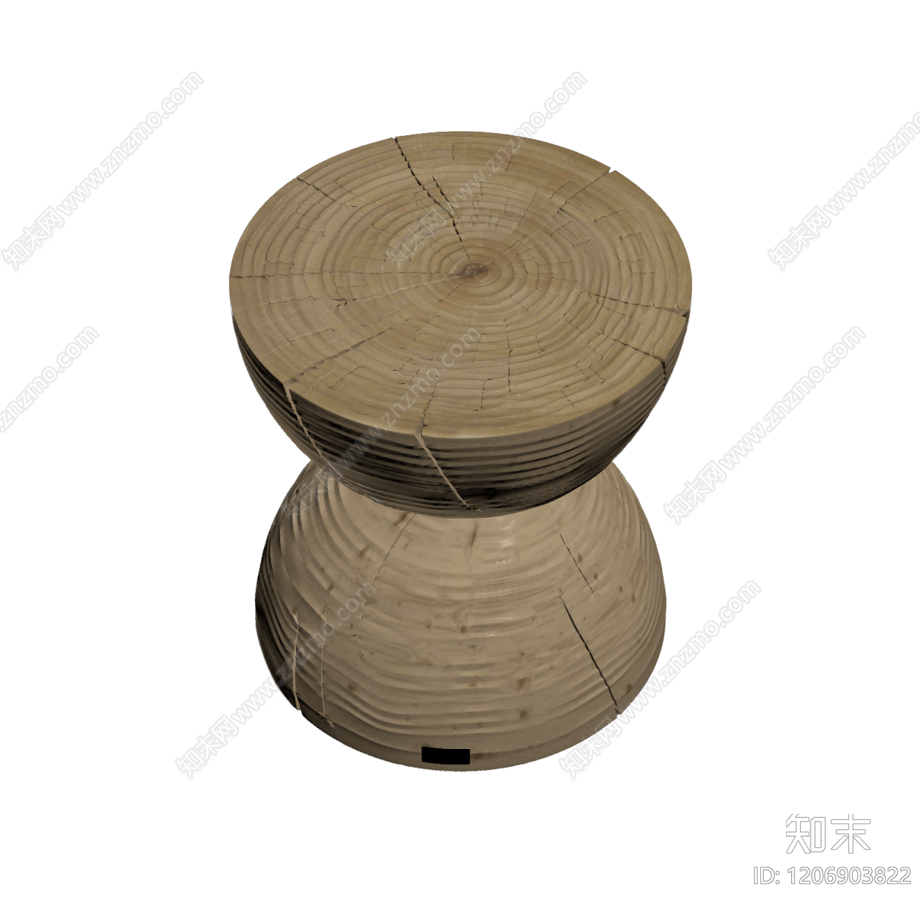 木纹纹理凳3D模型下载【ID:1206903822】