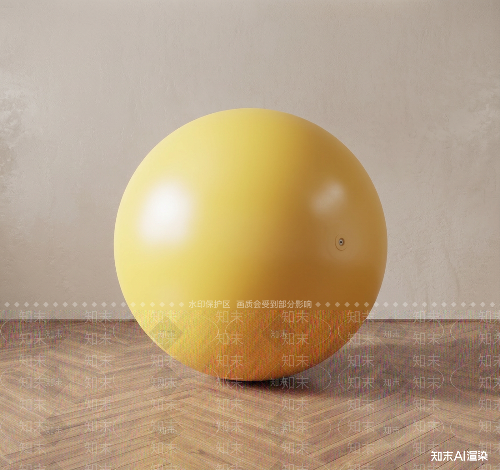 黄色健身球健身器材3D模型下载【ID:1227526112】