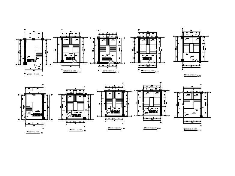 [宁夏]五层砖瓦屋面综合办公楼建筑施工图施工图下载【ID:149958181】