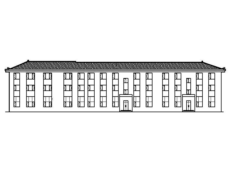 [宁夏]五层砖瓦屋面综合办公楼建筑施工图施工图下载【ID:149958181】