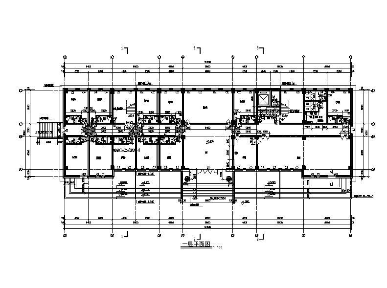 [宁夏]五层砖瓦屋面综合办公楼建筑施工图施工图下载【ID:149958181】