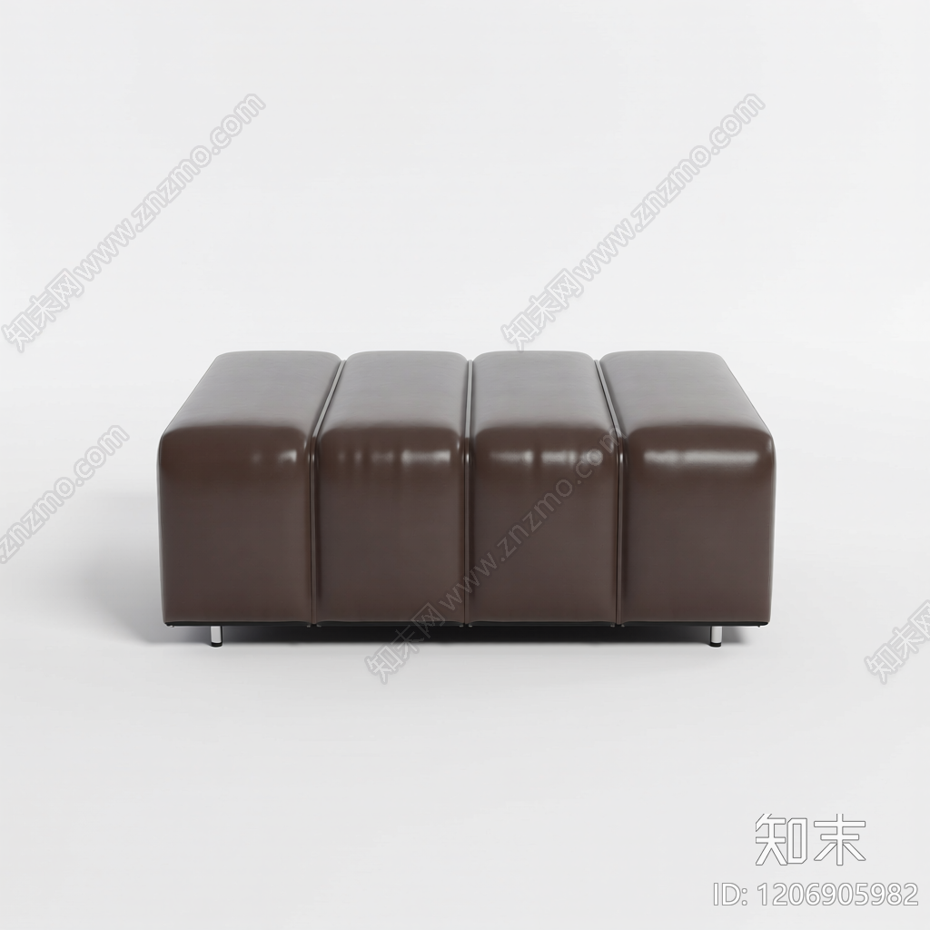 深色皮质长凳3D模型下载【ID:1206905982】