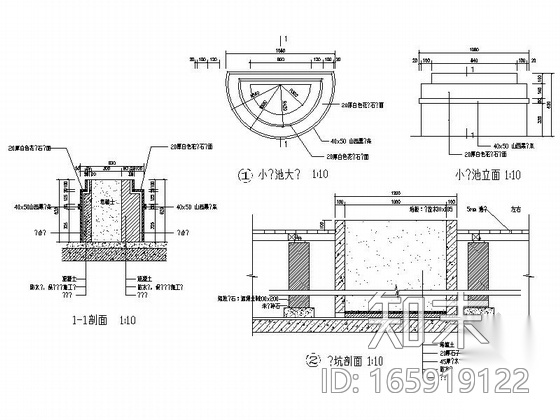 办公区环境景观项目规划设计施工图cad施工图下载【ID:165919122】