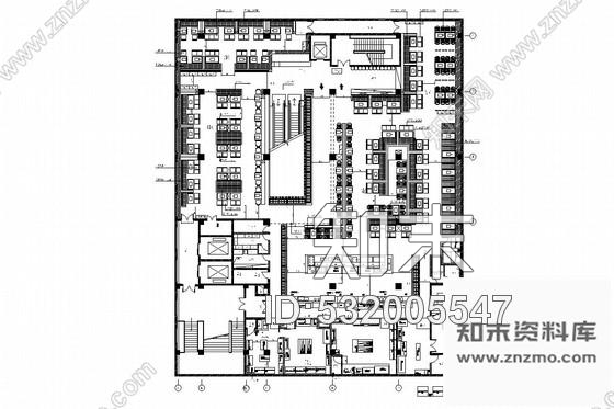 施工图北京西南卫星城旅游风景区自助烤肉店室内施工图cad施工图下载【ID:532005547】