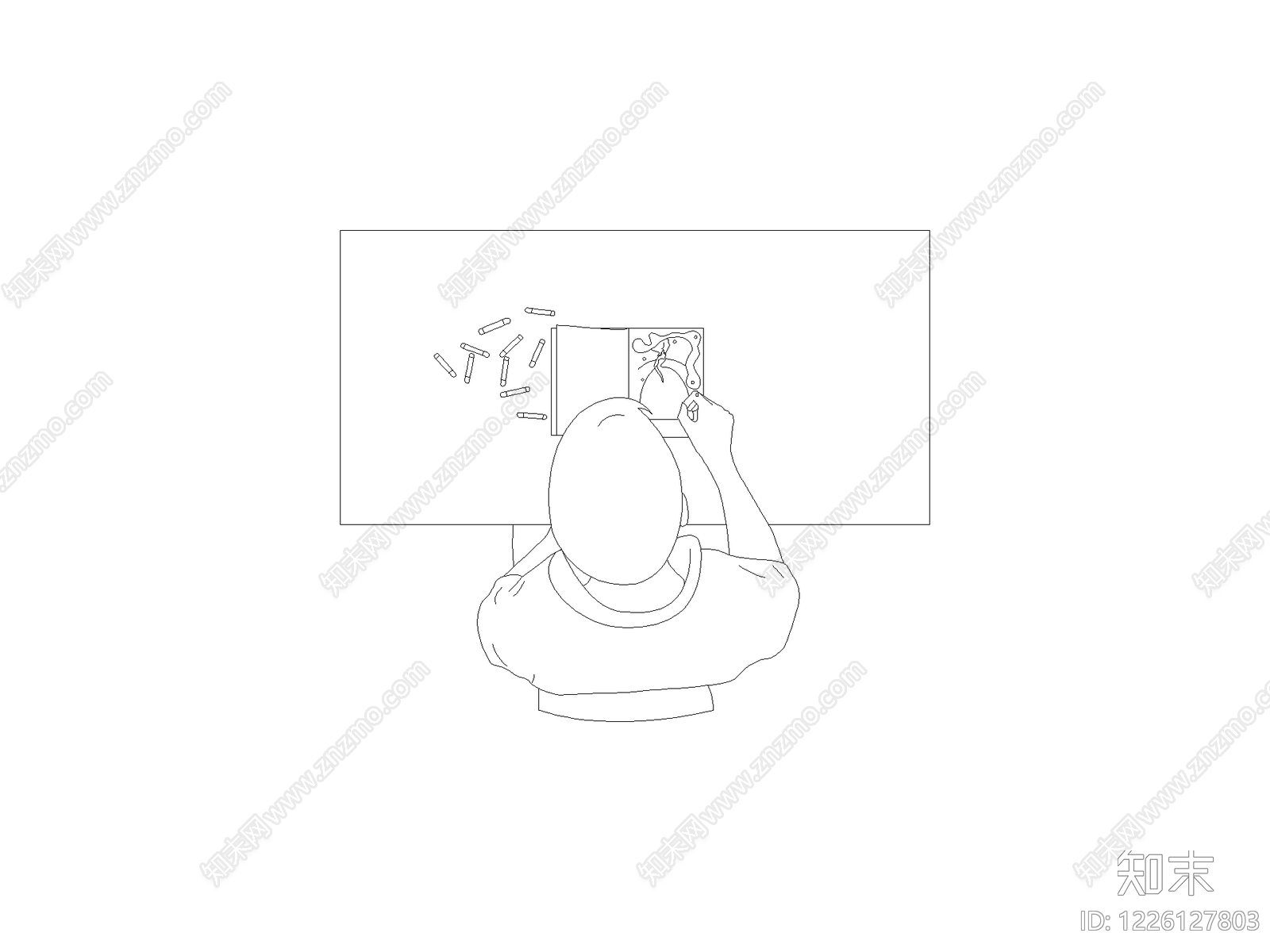 人物cad施工图下载【ID:1226127803】