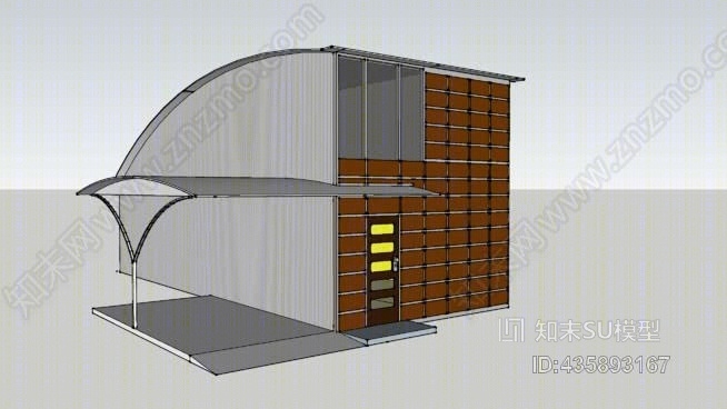16x40集装箱房SU模型下载【ID:435893167】