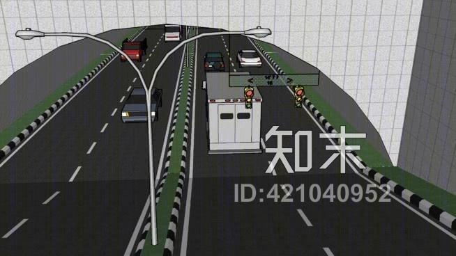 隧道SU模型下载【ID:421040952】