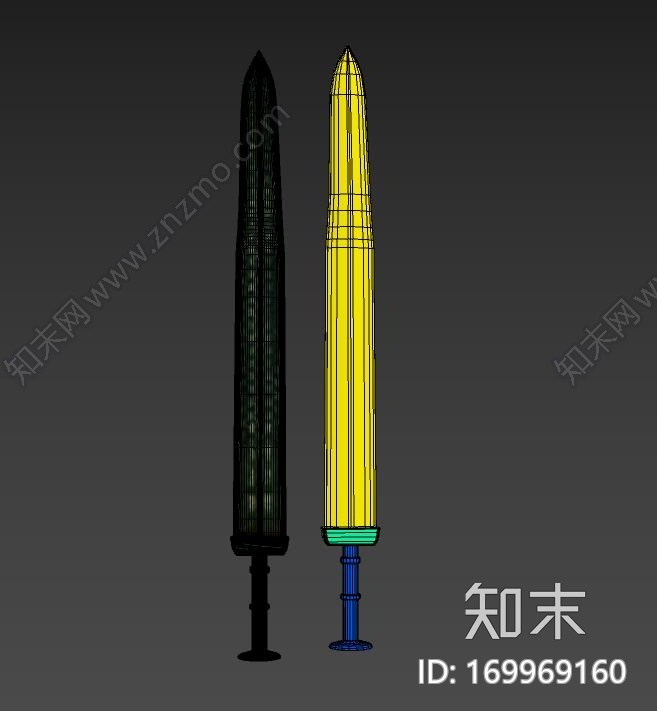 越王勾践剑CG模型下载【ID:169969160】