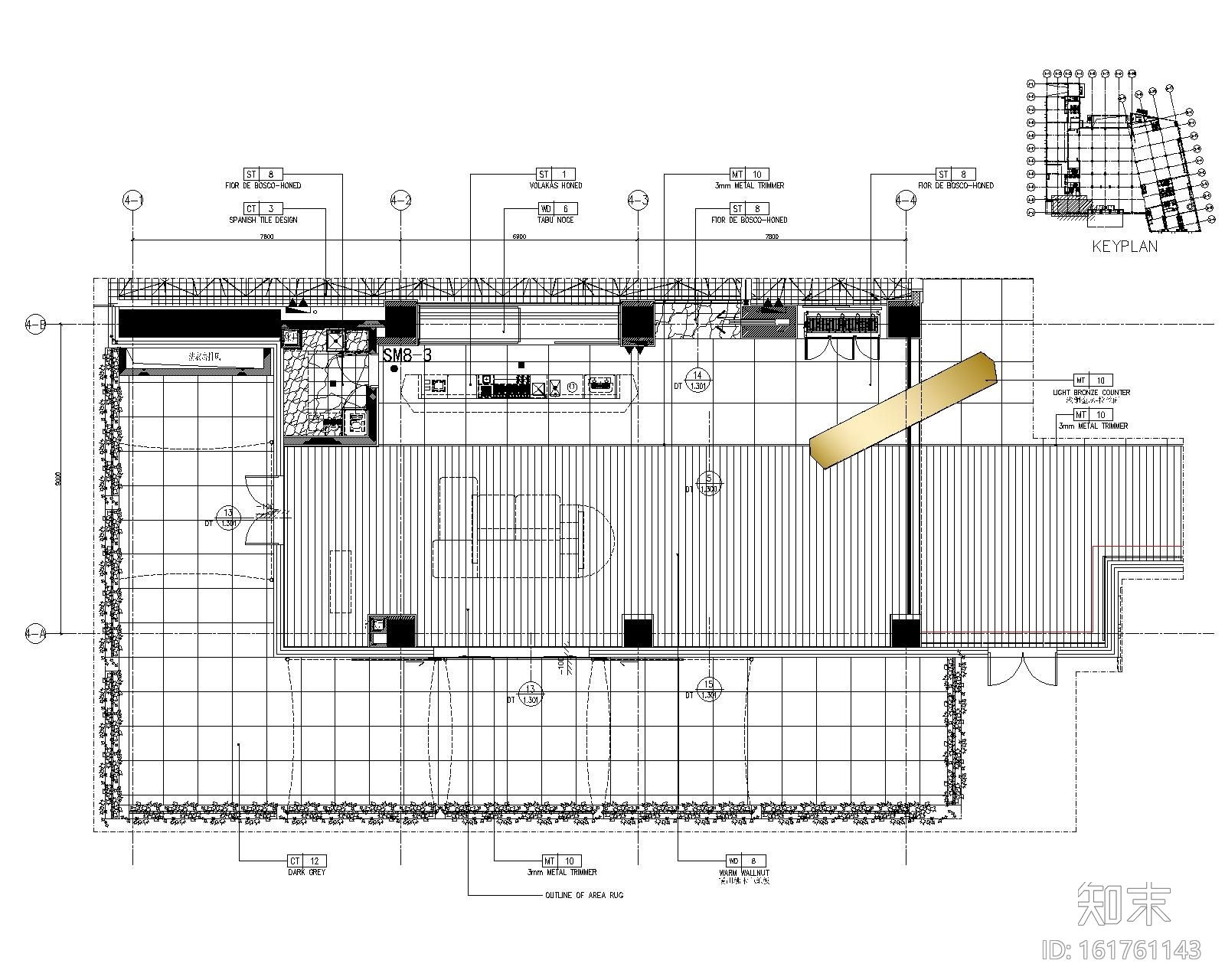 [上海]闵行宝龙艾美酒店室内装修设计施工图cad施工图下载【ID:161761143】