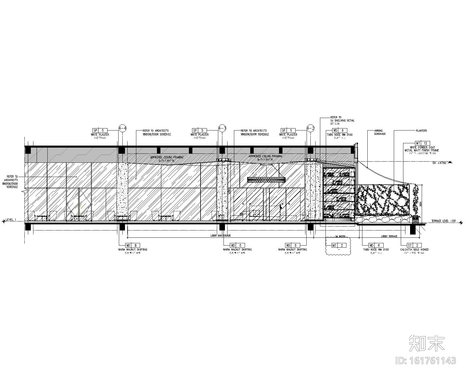 [上海]闵行宝龙艾美酒店室内装修设计施工图cad施工图下载【ID:161761143】