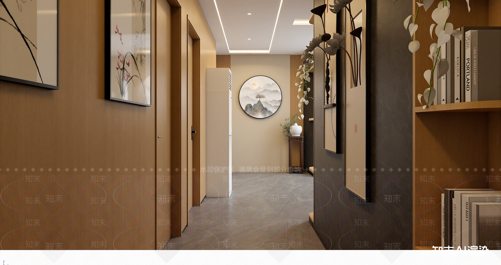 现代玄关3D模型下载【ID:1222003206】