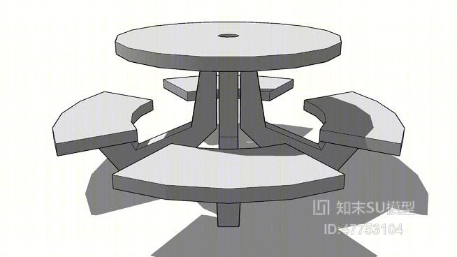 餐桌SU模型下载【ID:47753104】