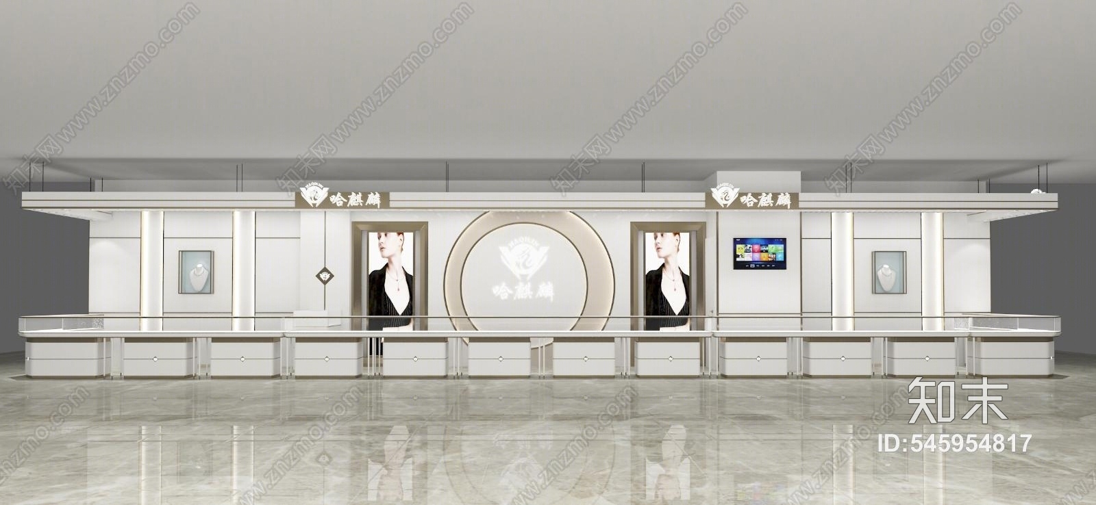 现代珠宝店3D模型下载【ID:545954817】