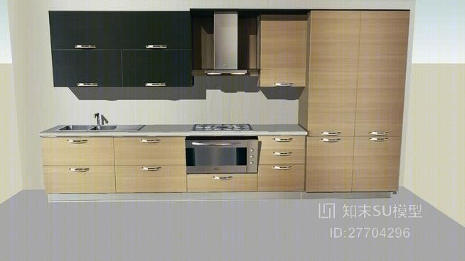 家居开放厨房SU模型下载【ID:27704296】
