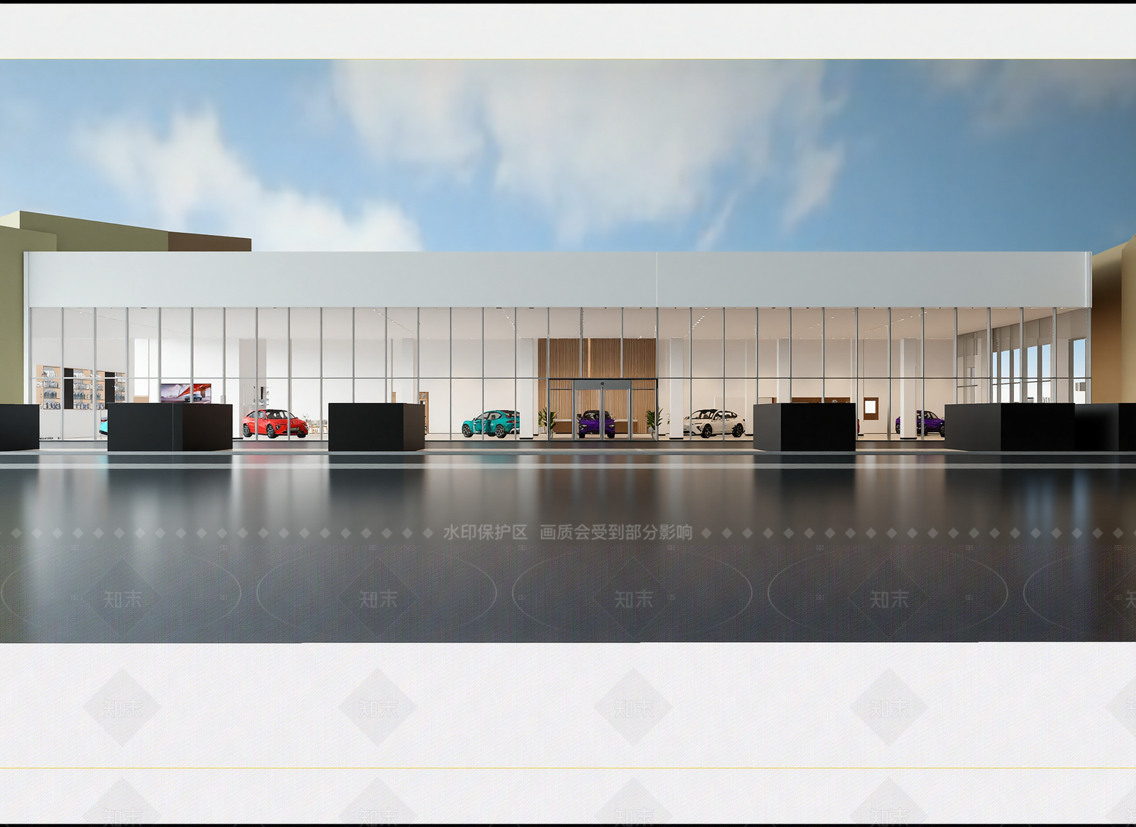 现代汽车展厅3D模型下载【ID:1214945225】