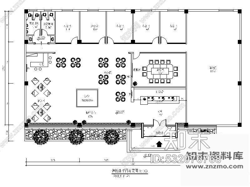 施工图唐山某售楼处工程施工图cad施工图下载【ID:532076768】