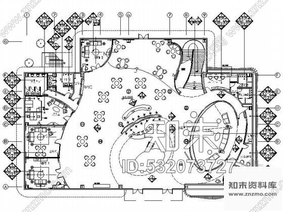施工图江苏某精品小区售楼处室内装修施工图cad施工图下载【ID:532073727】