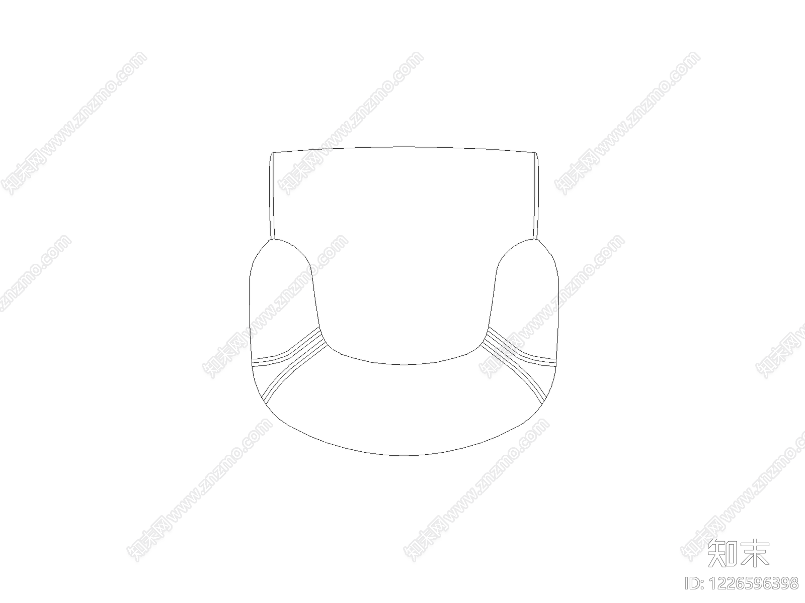 沙发cad施工图下载【ID:1226596398】