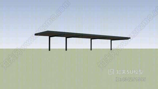 尤马国际机场北3出租实木遮阳棚SU模型下载【ID:434251905】