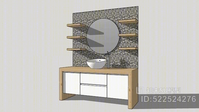 washbasin，shell，commodeSU模型下载【ID:522524276】