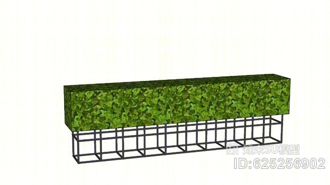 适用于现有播种机的人工户外黄杨树篱SU模型下载【ID:625256902】