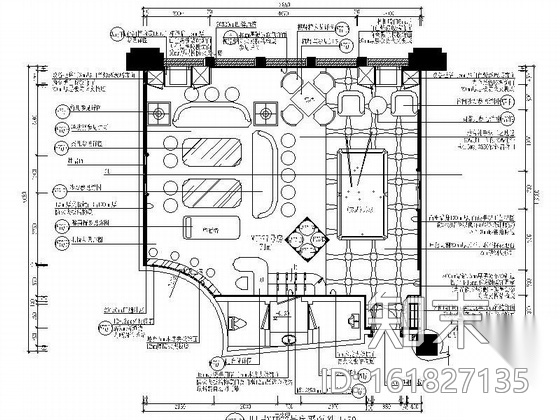 KTV俱乐部VIP包房装饰图cad施工图下载【ID:161827135】