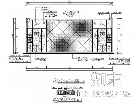 KTV俱乐部VIP包房装饰图cad施工图下载【ID:161827135】