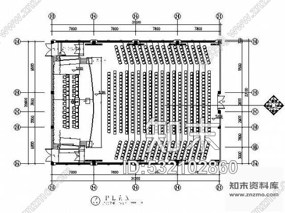 施工图会展中心大会堂装修图施工图下载【ID:532102860】