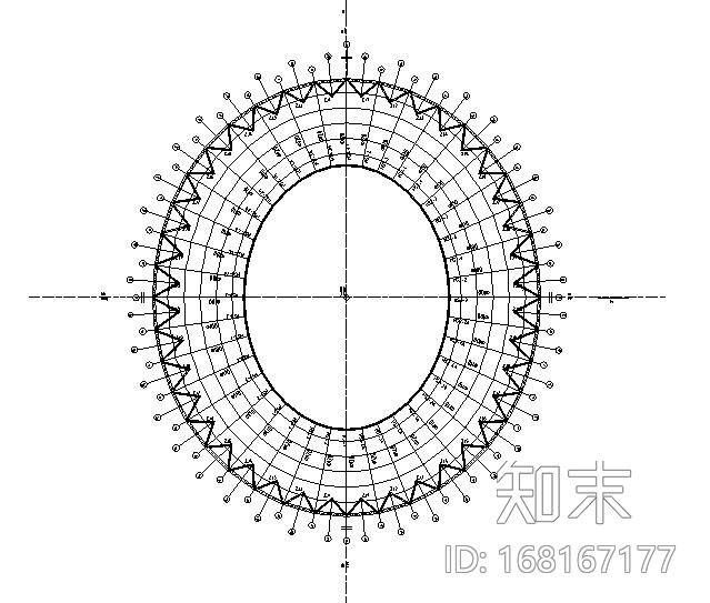 环索节点施工图cad施工图下载【ID:168167177】