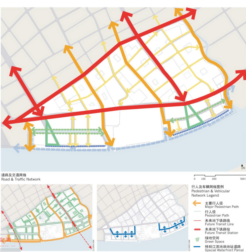 [上海]黄浦江两岸（E10及W7地区）商务中心区总体规划...cad施工图下载【ID:151717123】