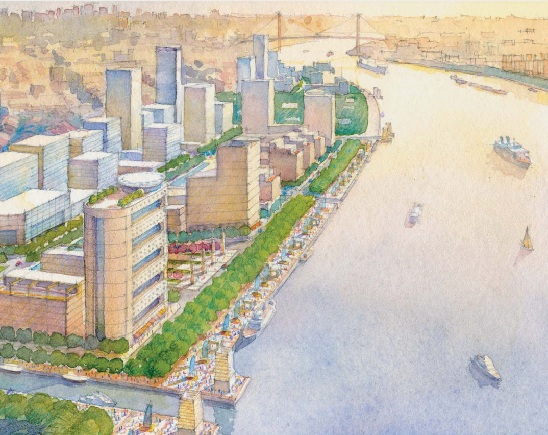 [上海]黄浦江两岸（E10及W7地区）商务中心区总体规划...cad施工图下载【ID:151717123】