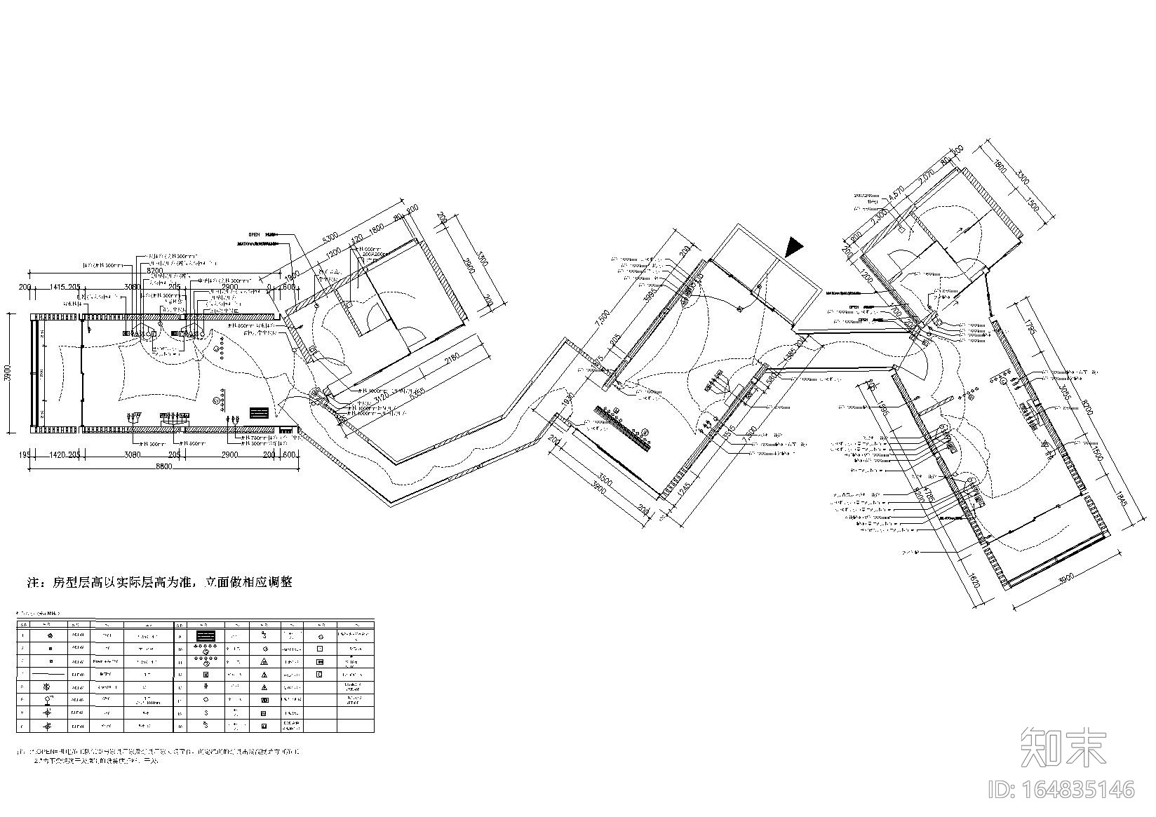 [云南]板栗林P3户型树屋体验住宅施工图cad施工图下载【ID:164835146】