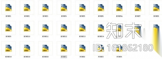 不同类型窗帘样式cad图块cad施工图下载【ID:161862180】